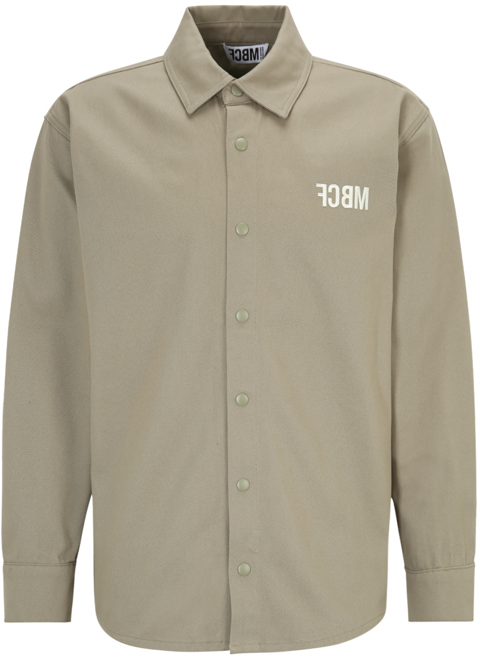 FCBM Košeľa 'Ben'  kaki / biela