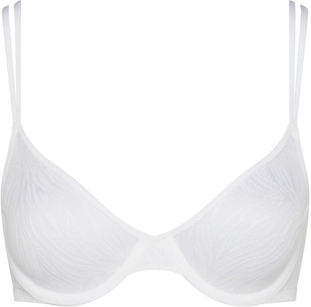 Calvin Klein Underwear Podprsenka 'Sheer Marquisette'  biela