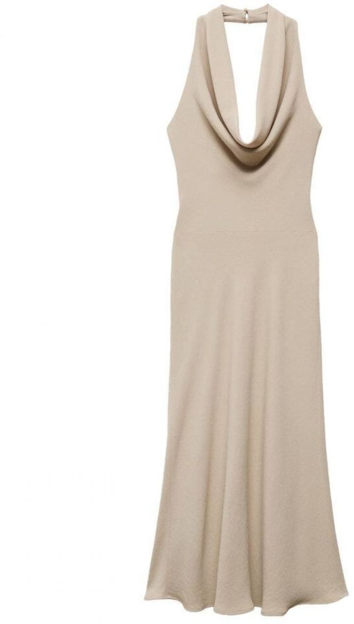 MANGO Šaty 'Azores'  béžová