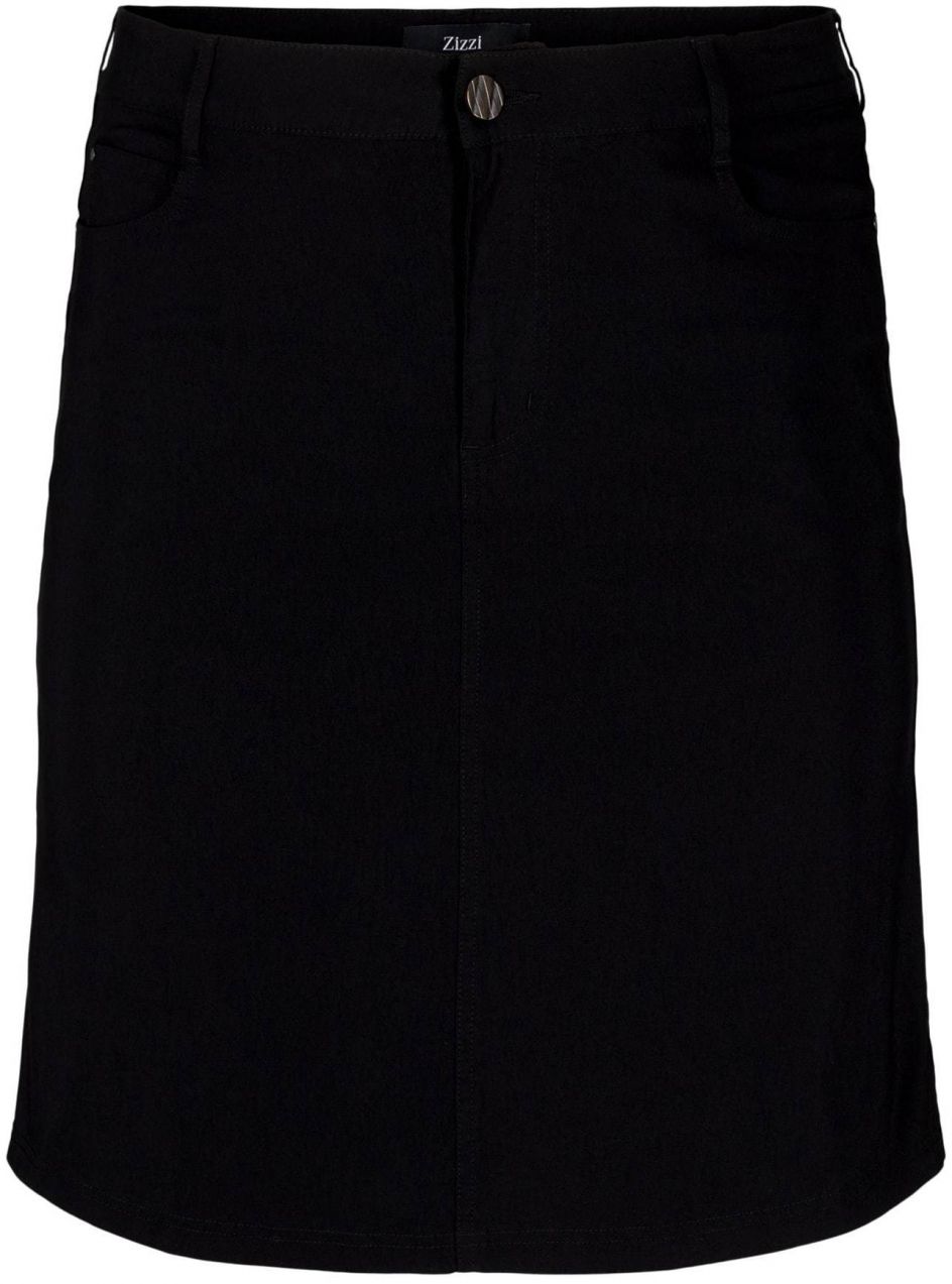 Zizzi Sukňa 'Jeva'  čierny denim