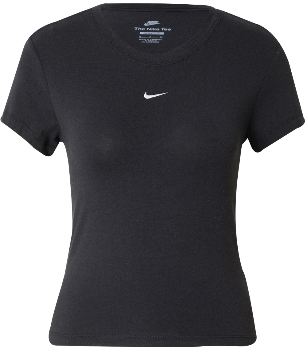 Nike Sportswear Tričko  čierna / biela