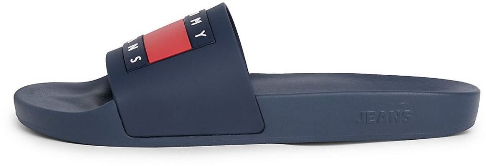 Tommy Jeans Šľapky 'Essential'  námornícka modrá / ohnivo červená / biela