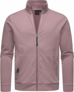 Ragwear Tepláková bunda 'Miet'  svetlohnedá / svetlofialová / čierna / biela