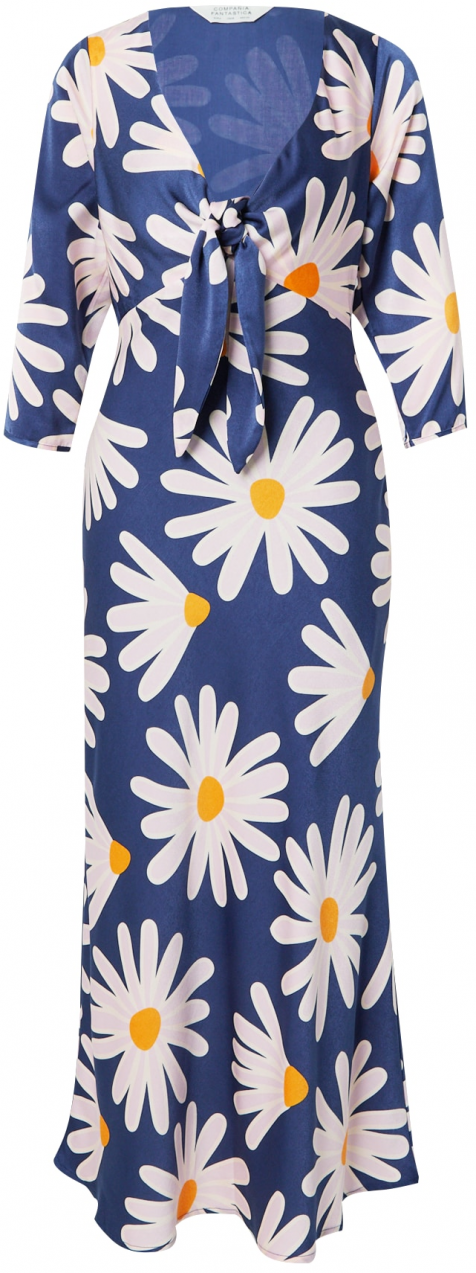 Compania Fantastica Šaty  námornícka modrá / žltá / biela