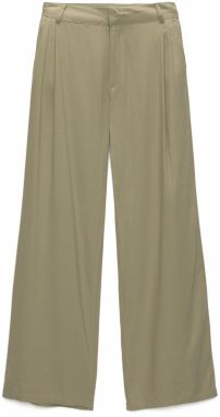 Pull&Bear Plisované nohavice  kaki