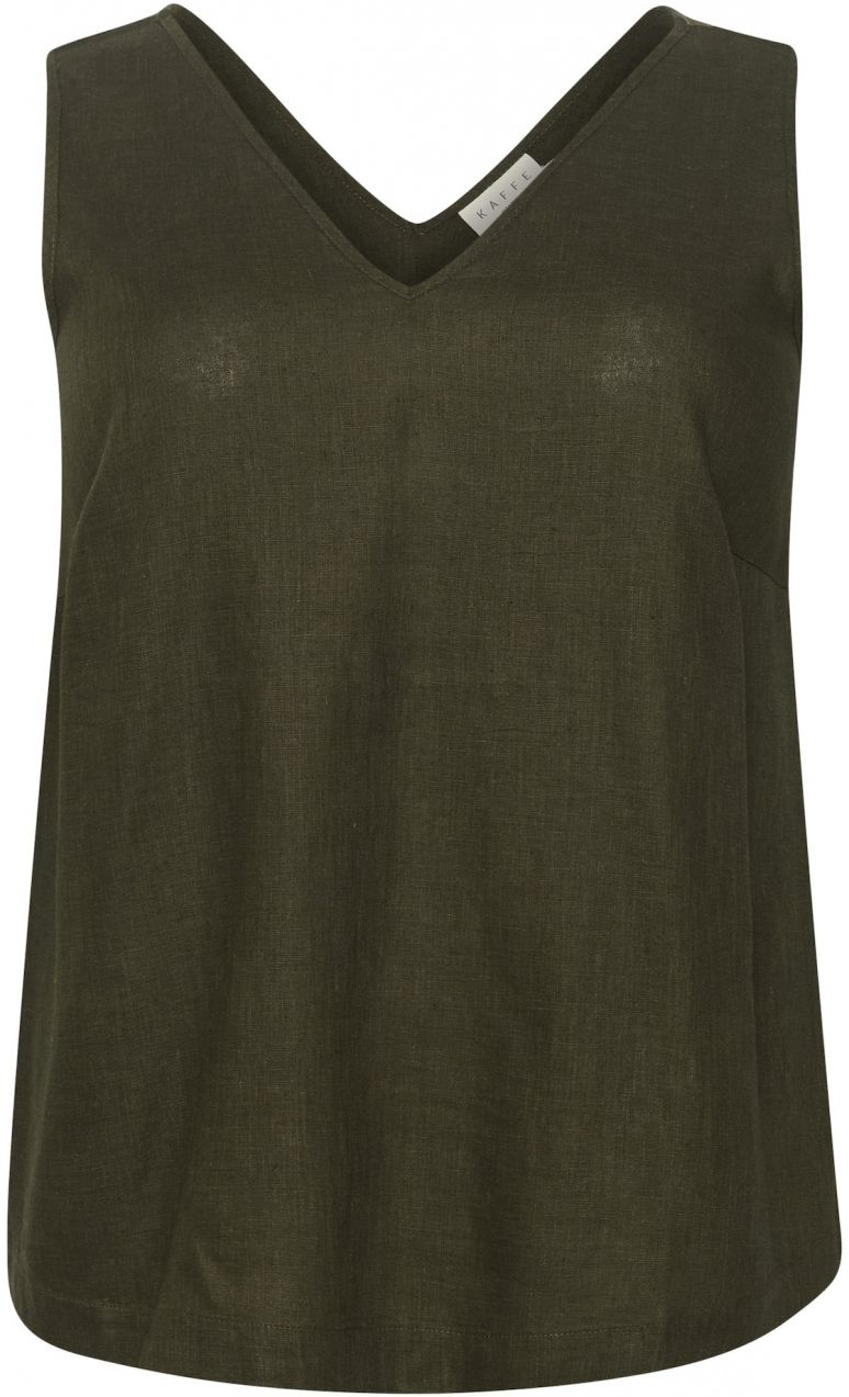 KAFFE CURVE Top 'Mille'  kaki