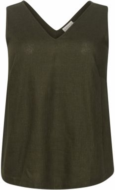 KAFFE CURVE Top 'Mille'  kaki