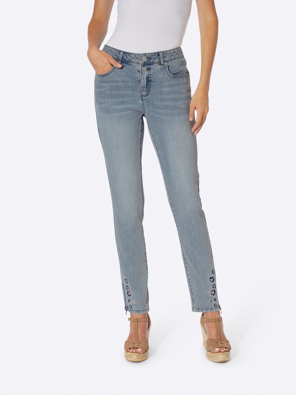heine Džínsy  modrá denim