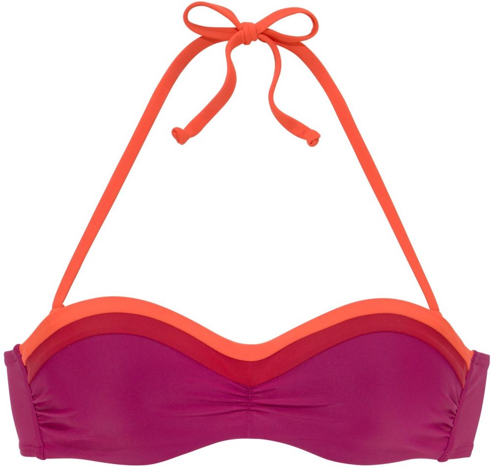 s.Oliver Bikinový top 'Yella'  oranžová / ružová / červená