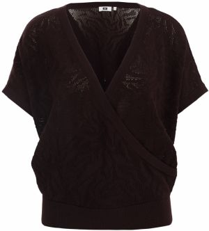 WE Fashion Sveter  tmavohnedá