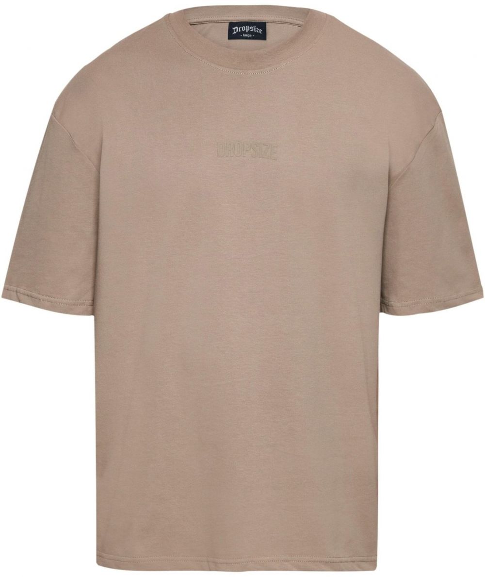 Dropsize Tričko  tmavobéžová