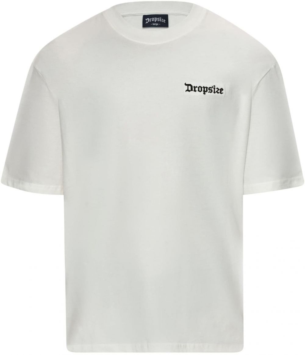 Dropsize Tričko 'Legends Never Die'  krémová / čierna