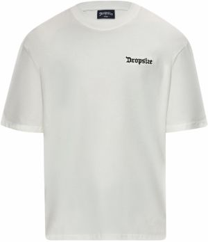 Dropsize Tričko 'Legends Never Die'  krémová / čierna