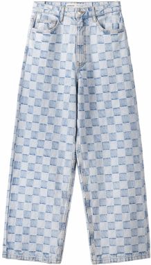 Bershka Džínsy  nebesky modrá / modrá denim