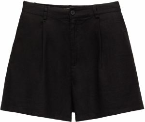 Pull&Bear Plisované nohavice  čierna