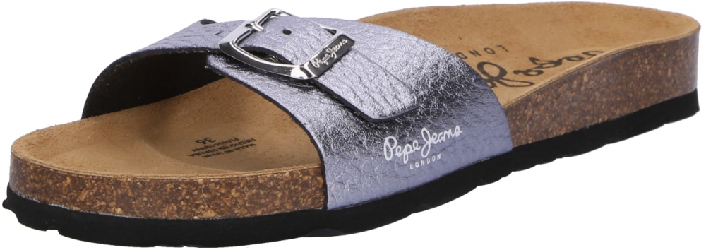 Pepe Jeans Šľapky 'OBAN SMART'  sivá / biela