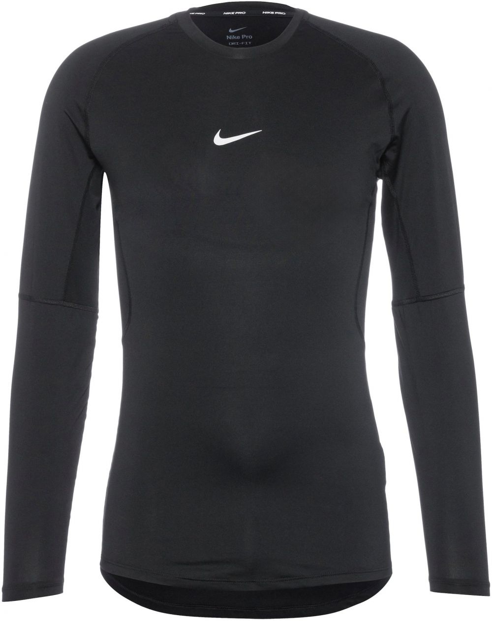 NIKE Funkčné tričko 'Pro'  čierna / biela