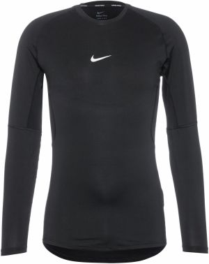 NIKE Funkčné tričko 'Pro'  čierna / biela
