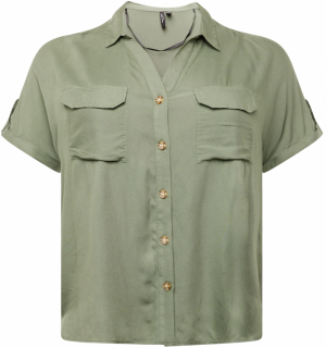 Vero Moda Curve Blúzka 'VMCBUMPY'  pastelovo zelená