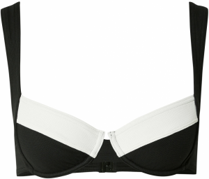 TRIUMPH Bikinový top 'Summer Glow'  čierna / biela