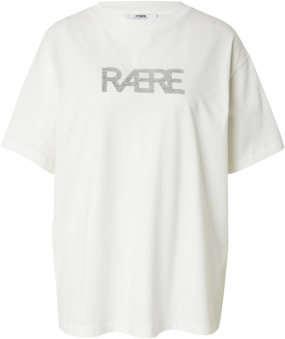 RÆRE by Lorena Rae Tričko 'Stina'  sivá melírovaná / biela