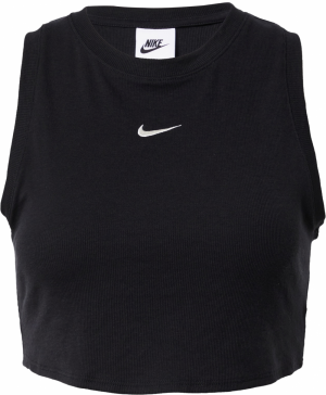 Nike Sportswear Top 'Essential'  čierna / biela