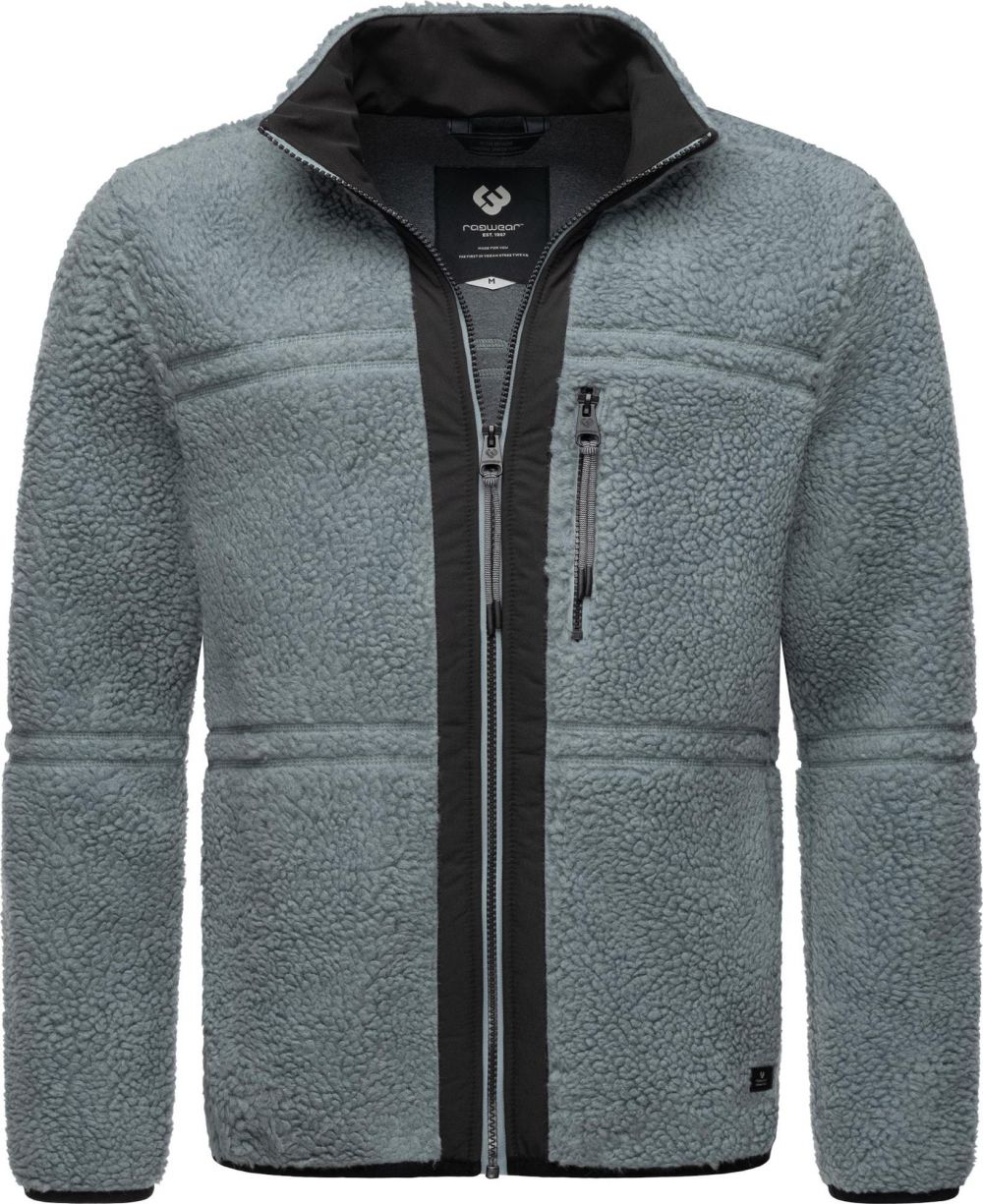 Ragwear Funkčná flisová bunda 'Noory'  čadičová / čierna