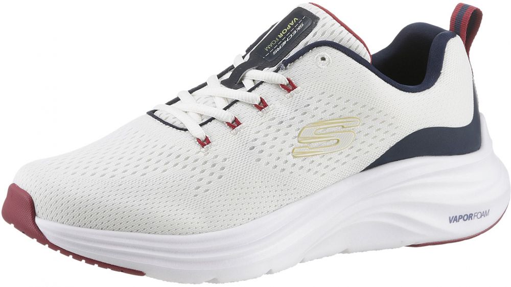 SKECHERS Nízke tenisky  béžová / námornícka modrá / bordová / biela