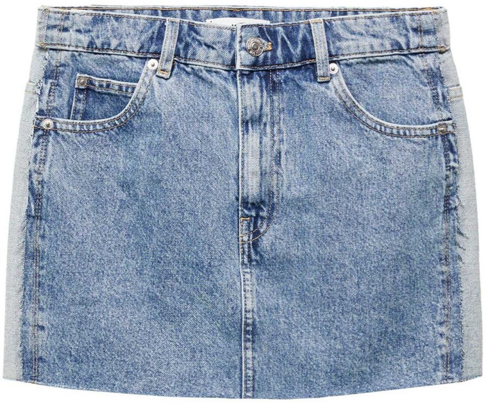 MANGO Sukňa 'Olivia'  modrá denim / svetlomodrá