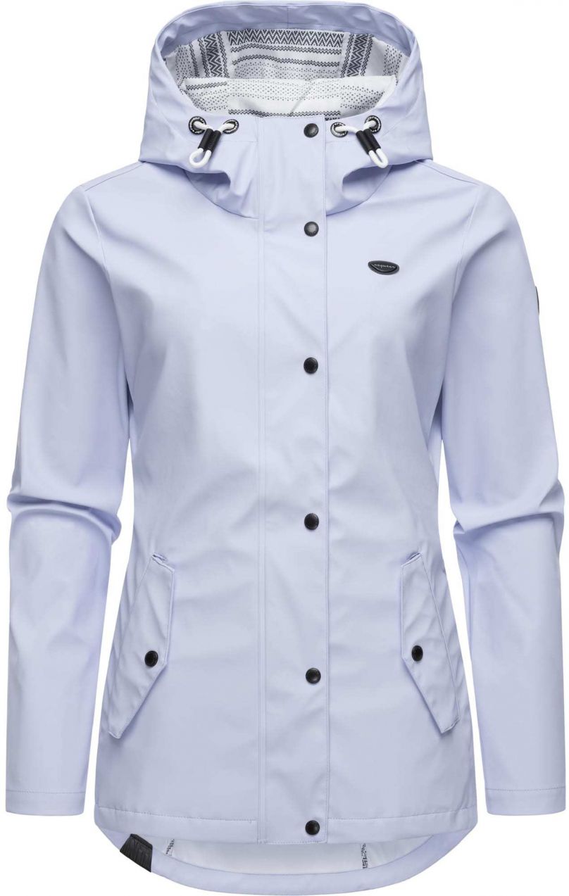 Ragwear Funkčná bunda 'Marge'  modrosivá / čierna