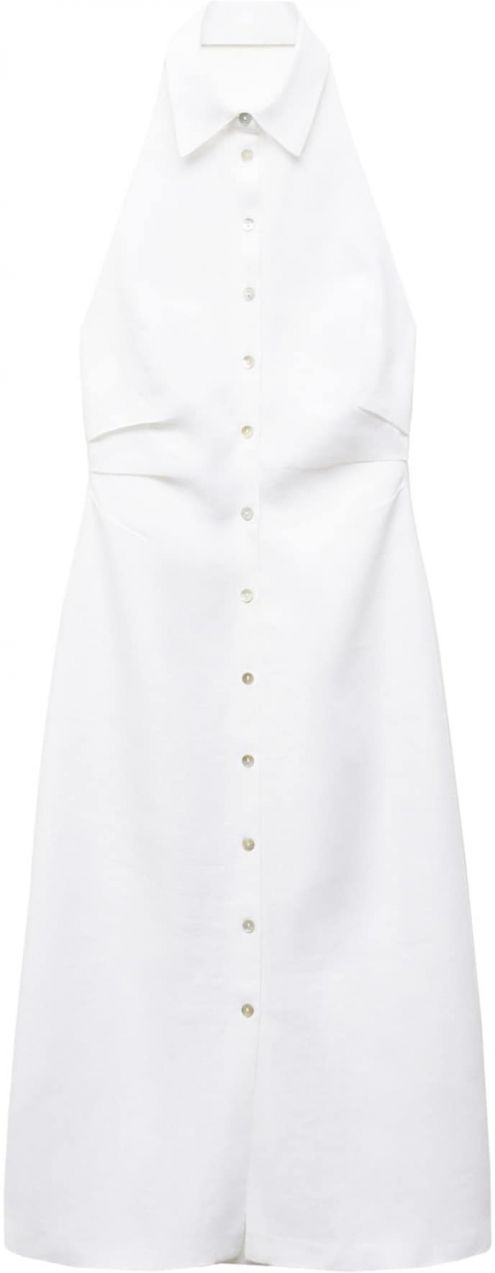 MANGO Košeľové šaty 'Belen'  šedobiela