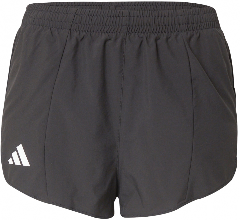 ADIDAS PERFORMANCE Športové nohavice 'ADIZERO'  čierna / biela