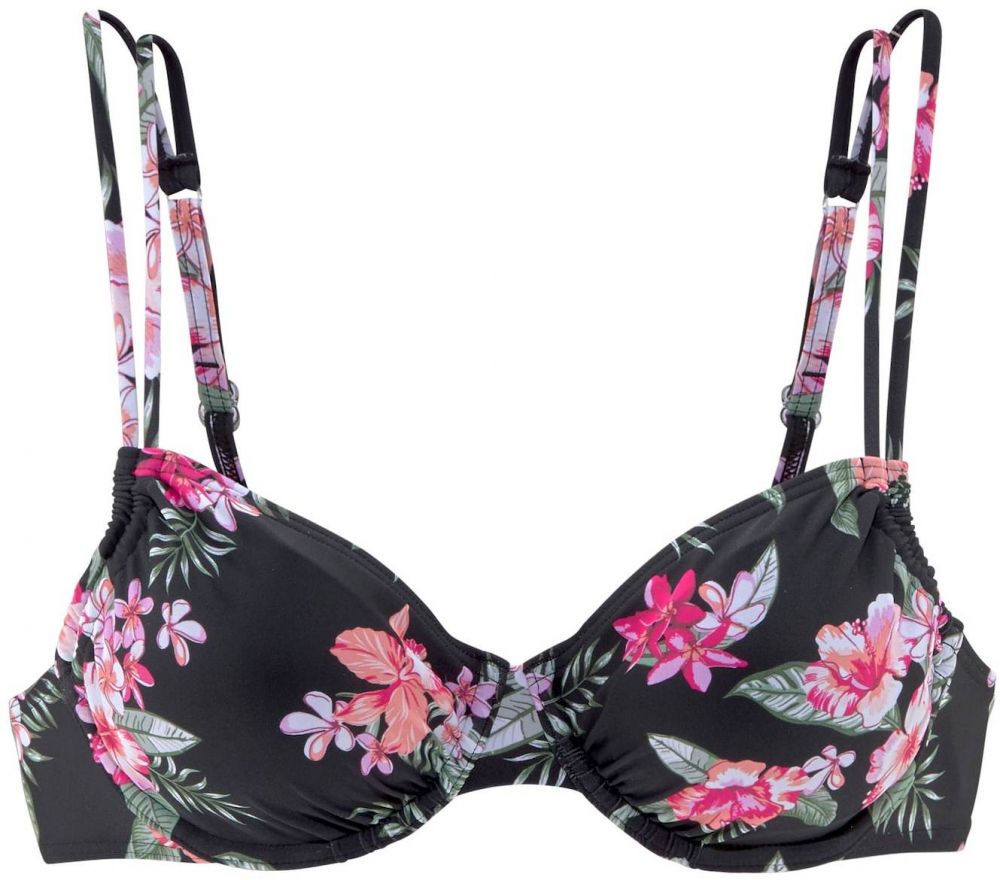 LASCANA Bikinový top  zmiešané farby / čierna
