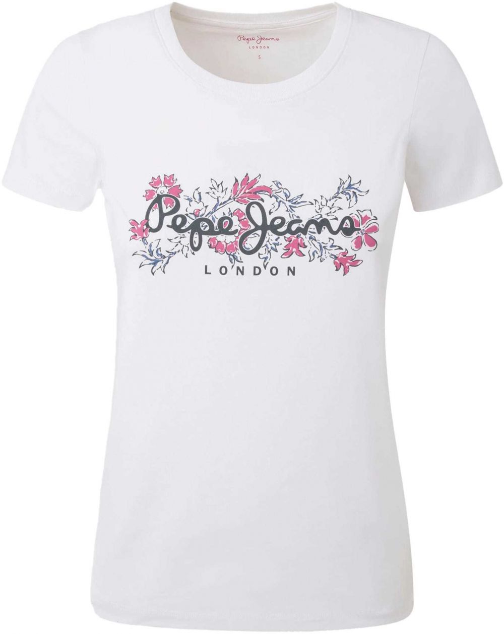 Pepe Jeans Tričko 'Korina'  modrofialová / pitaya / čierna / biela
