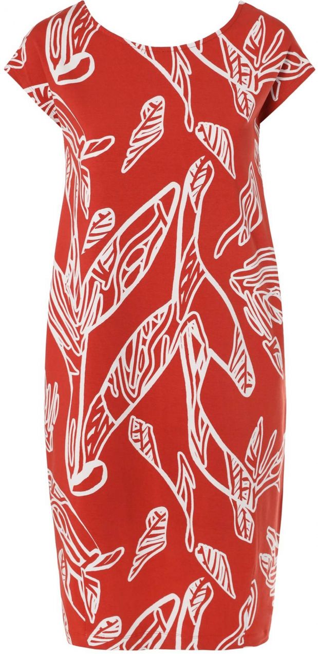 TATUUM Šaty 'Koka'  svetlobéžová / svetločervená