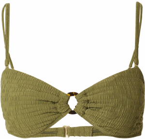 Abercrombie & Fitch Bikinový top  olivová