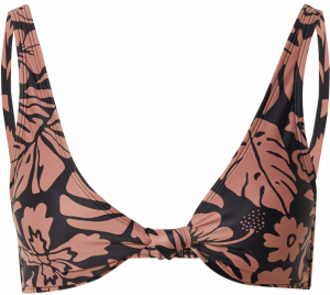Hurley Bikinový top  ružová / čierna