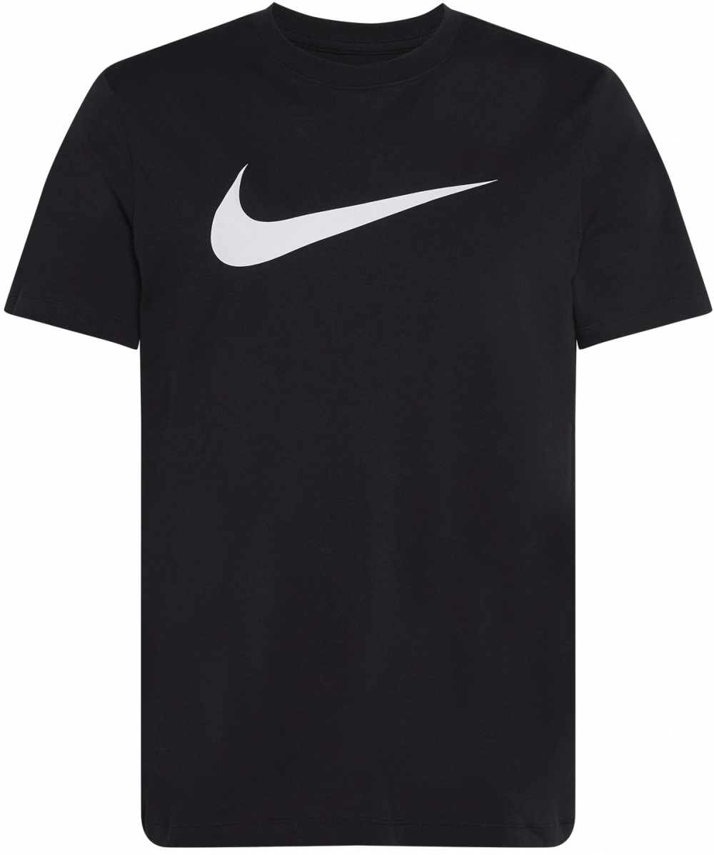 Nike Sportswear Tričko 'Swoosh'  čierna / biela