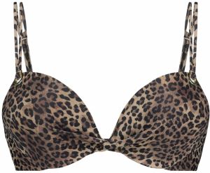 Hunkemöller Bikinový top 'Cannes'  béžová / hnedá / čierna