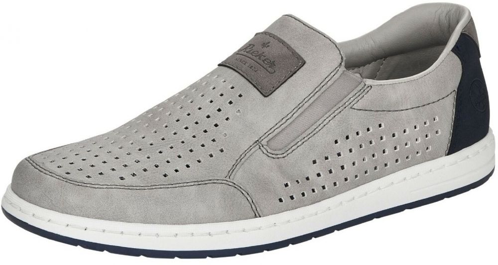 Rieker Slip-on obuv  sivá / čierna