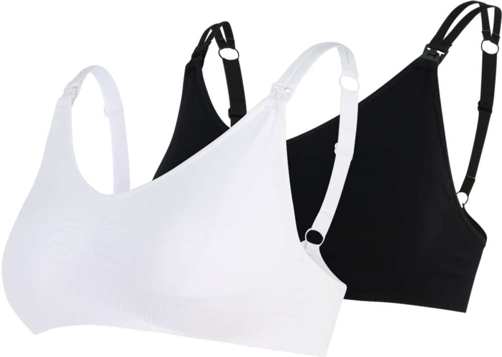 Lindex Maternity Podprsenka na dojčenie  čierna / biela