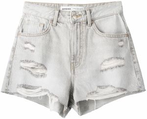Bershka Džínsy  svetlosivá