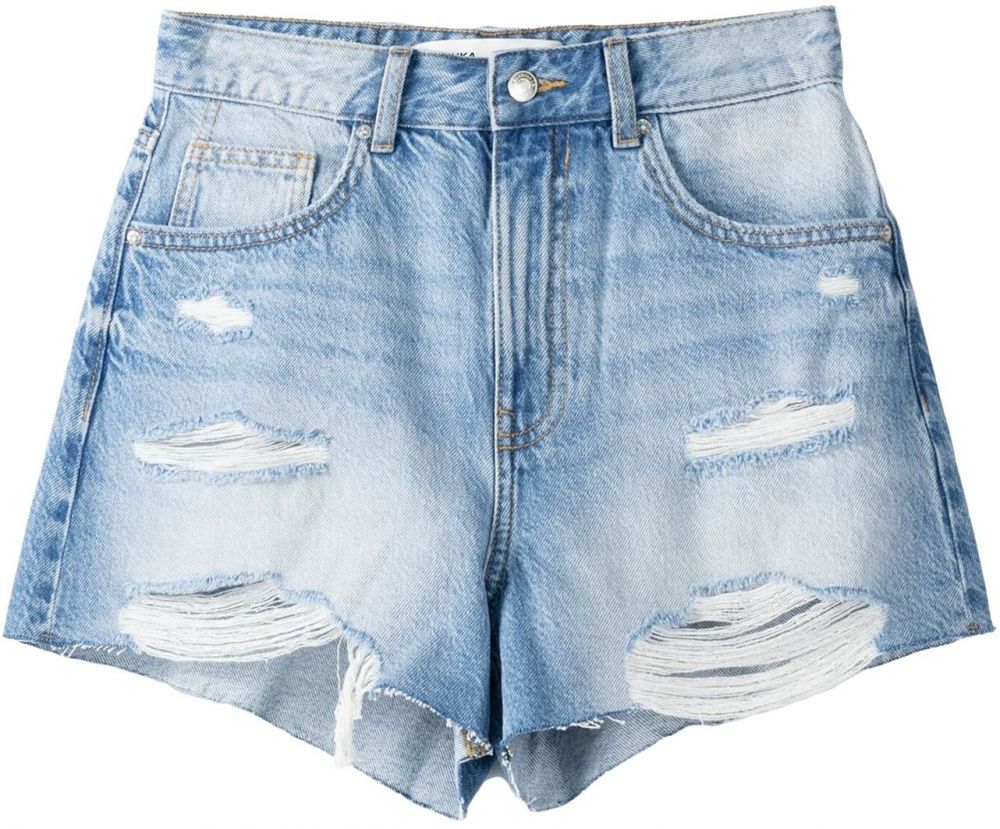 Bershka Džínsy  modrá denim