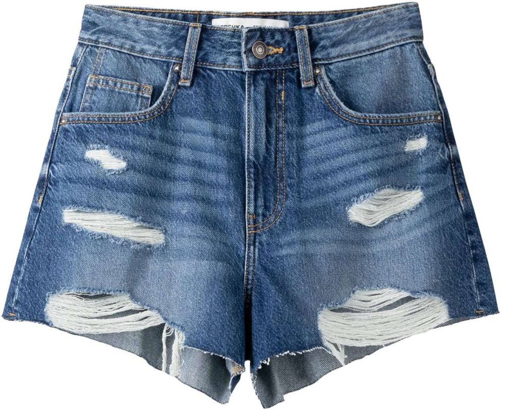 Bershka Džínsy  modrá denim