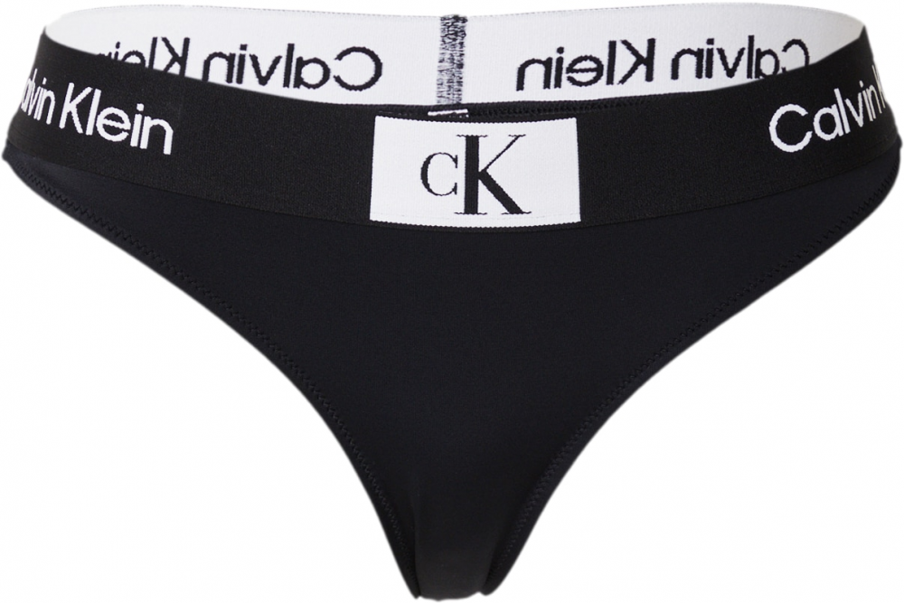 Calvin Klein Swimwear Bikinové nohavičky  čierna / biela