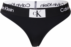 Calvin Klein Swimwear Bikinové nohavičky  čierna / biela