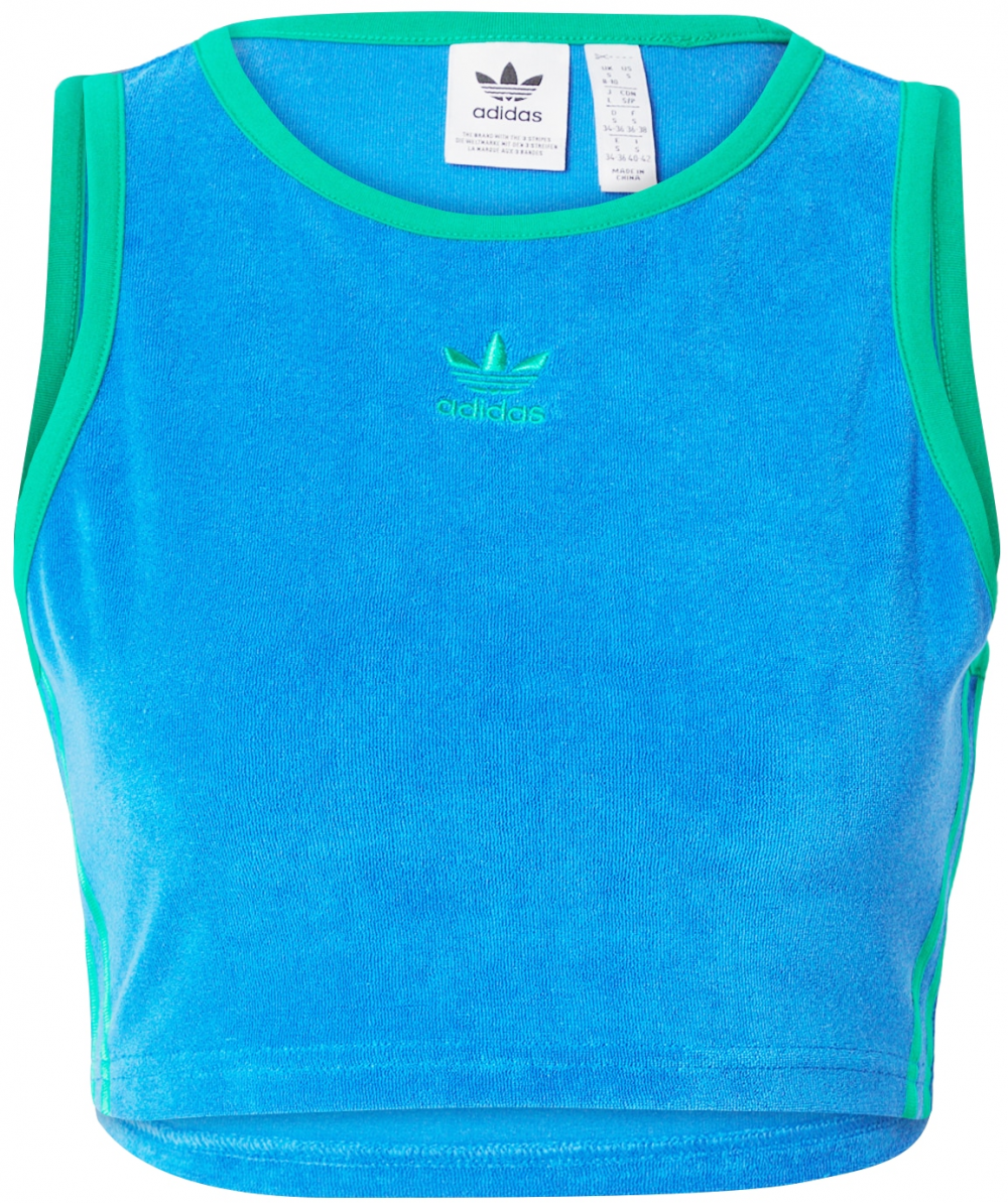 ADIDAS ORIGINALS Top  modrá / trávovo zelená