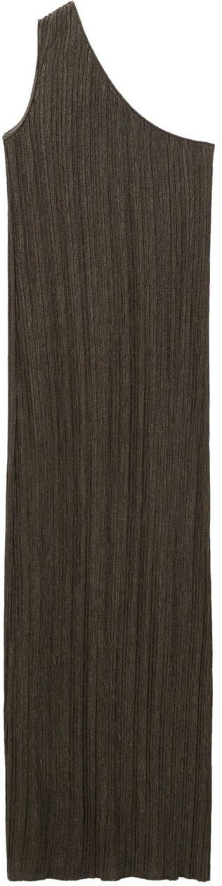 MANGO Pletené šaty 'Almu'  olivová