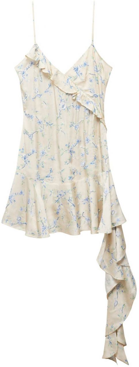 MANGO Šaty 'Bloom'  svetlomodrá / svetlozelená / púdrová / biela