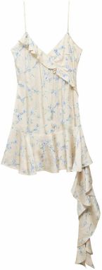 MANGO Šaty 'Bloom'  svetlomodrá / svetlozelená / púdrová / biela